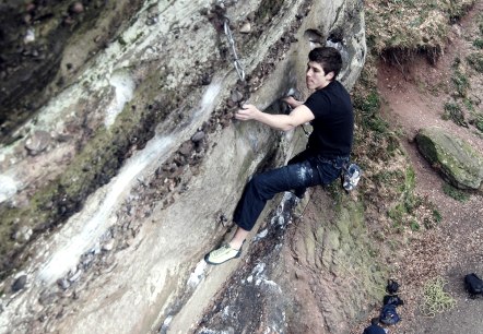 Klettern an den Hinkelsteinen, © Florian Schmitz Klettern an den Hinkelsteinen, © Florian Schmitz