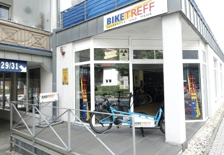 Bike Treff Eingang, © Herbert Schmitz Bike Treff Eingang, © Herbert Schmitz
