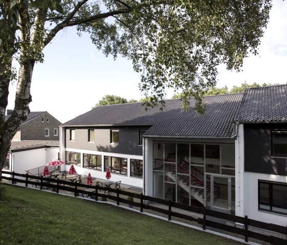 Exterior view of the youth hostel