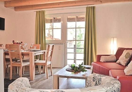 Vue intérieure de l'appartement à 6 lits